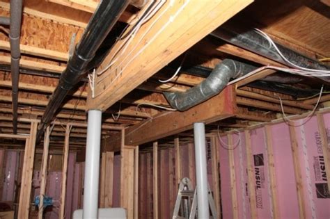 How To Frame A Wall Under Ductwork Framing Basement Walls Cpt How