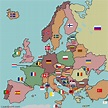 europe-flags-labeled.gif (650×655) | Map quiz, European ...