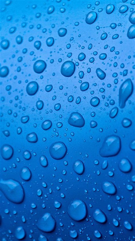 Water Drops Blue Surface Best Iphone 5s Wallpapers In High Quality