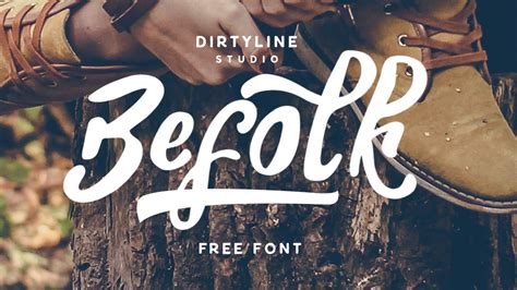 Befolk Free Brush Font · Pinspiry