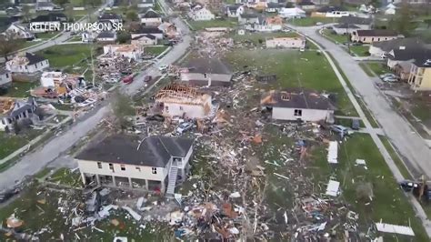 Incredible Drone Video Shows Tornados Path Aftermath