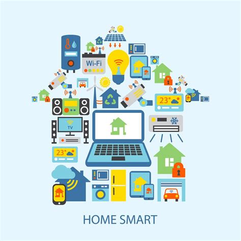 Smart Home Icons Set 438891 Vector Art At Vecteezy