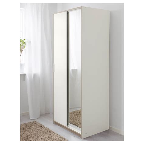 on hold ikea pax wardrobe with färvik white glass sliding doors in perfect condition. TRYSIL white, mirror glass, Wardrobe, 79x61x202 cm - IKEA ...