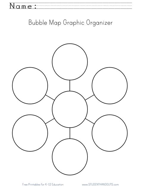 Free Printable Bubble Map Template
