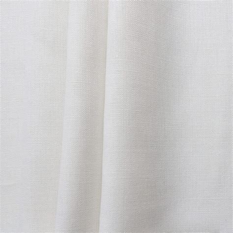 Heavy Belgian Linen Fabric White By The Yard