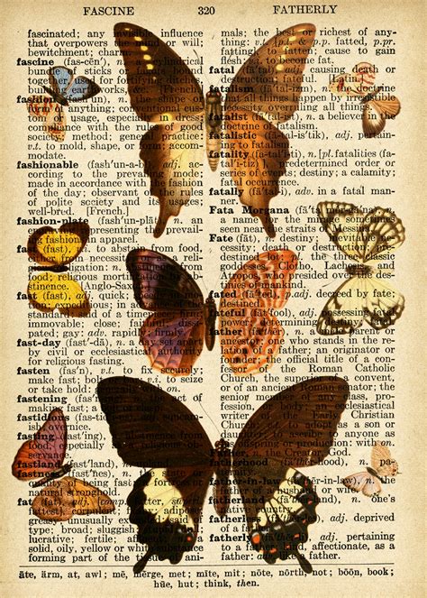 Butterflies Vintage Art Dictionary Free Stock Photo Public Domain