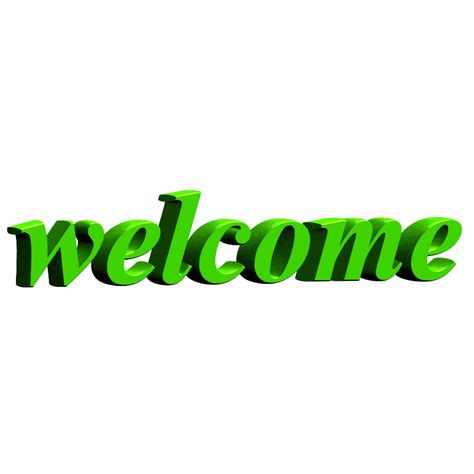 Download High Quality Welcome Clipart Green Transparent Png Images
