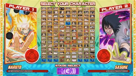 All the credits to the authors and editors of chars, stages etc. Naruto MUGEN Battle Climax Details - LaunchBox Games Database