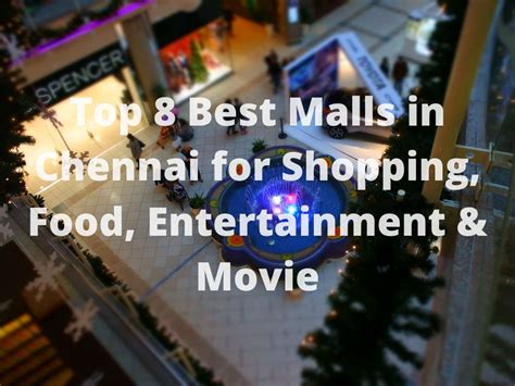 8 Biggest And Best Malls In Chennai For Shopping Food Entertainment