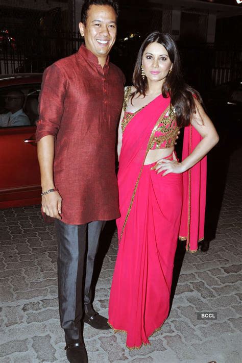 Neha Dhupia Arrives At A Diwali Party Hosted By Exceed Entertainment