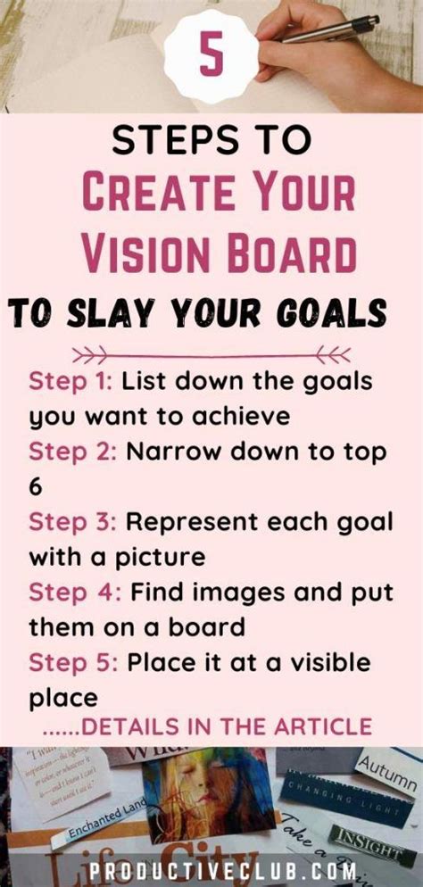 How To Create A Vision Board Personal Growth Creating A Vision