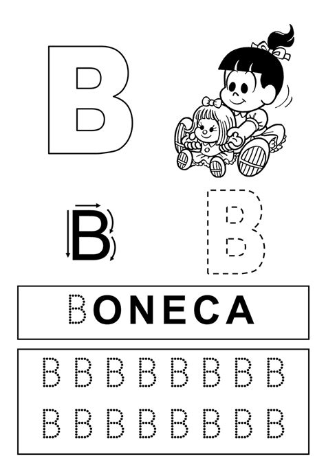 Aprende Brincando Desenha Letra B