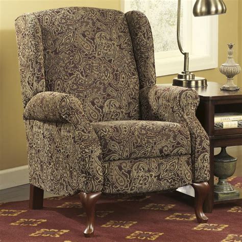 Nadior Paisley Wing Back High Leg Recliner By Signature Design By