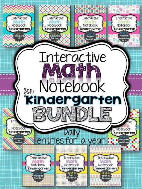 Interactive Math Notebook For Kindergarten Bundle Daily Entries For A