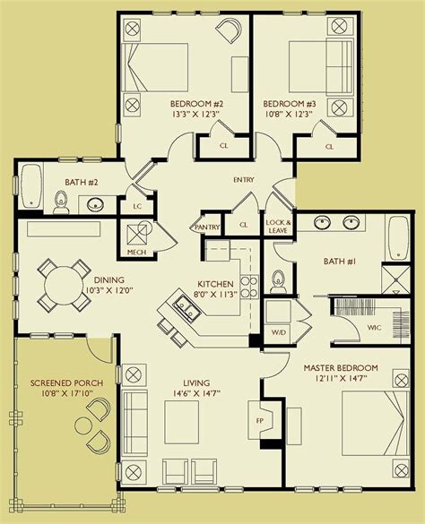 Condo D303 Floor Plan 3 Bedroom 2 Bath Third Floor Unit Flickr