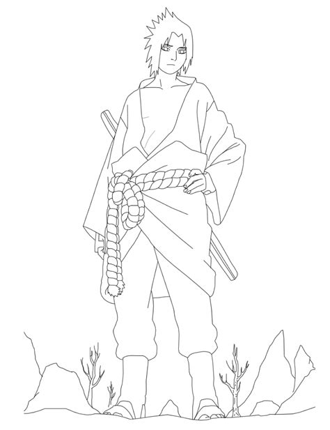 Printable Sasuke Coloring Pages Anime Coloring Pages
