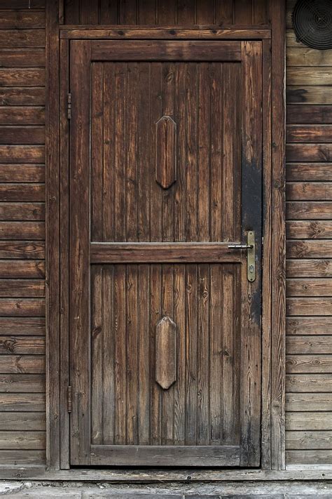 Closed Wooden Door Texture Wood Old Brown Old Door Brown Door