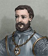 Francisco Hernandez de Cordoba (? -1517). Spanish explorer. Colored ...