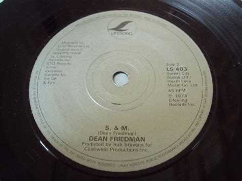 dean friedman lydia 7 inch single top hat records