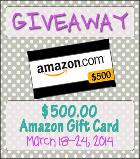 500 Amazon T Card Giveaway Over The Big Moon