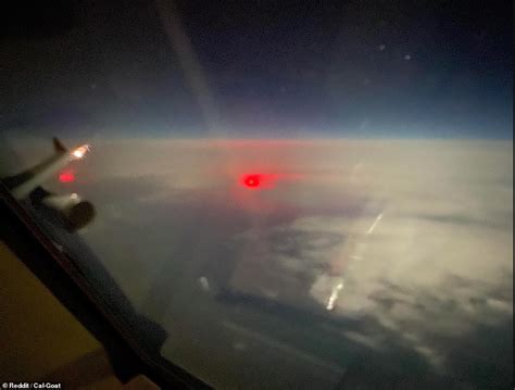 These Fiery Red Glow In Clouds Over The Atlantic Ocean Has Baffled The