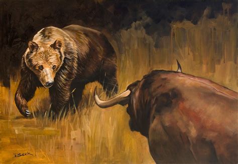 Bear Vs Bull By Andy Beck Redbubble