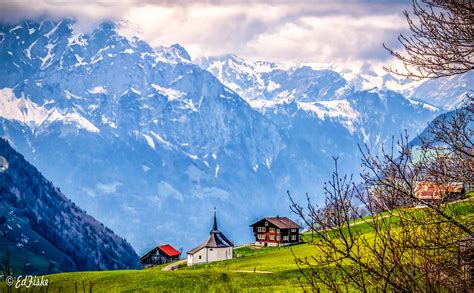 Switzerland Landscape Switzerland Landscape Near Lioson Lake