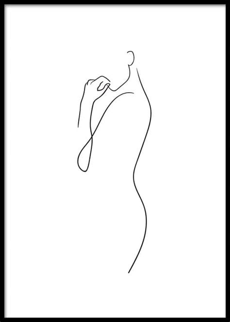 Buy woman silhouette canvas prints designed by millions of independent artists from all over the world. Curve Line Art Poster