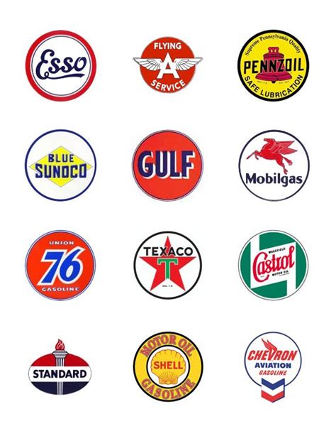 Gas Can Printables Oil Company Logos Vintage Gas Pumps Old Gas Stations