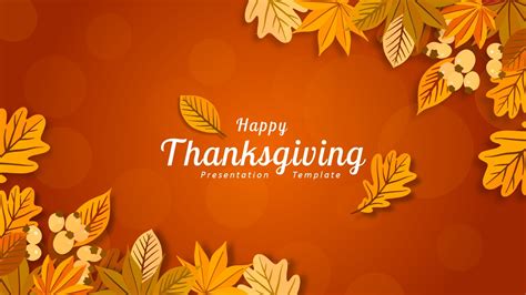 Happy Thanksgiving Presentation Template By Slidesignus Graphicriver