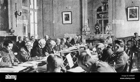 Treaty Of Versailles 28 June 1919 Signatories From Germany And The