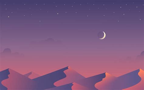 Wallpaper 2560x1600 Px Artwork Desert Dunes Minimalism Moon