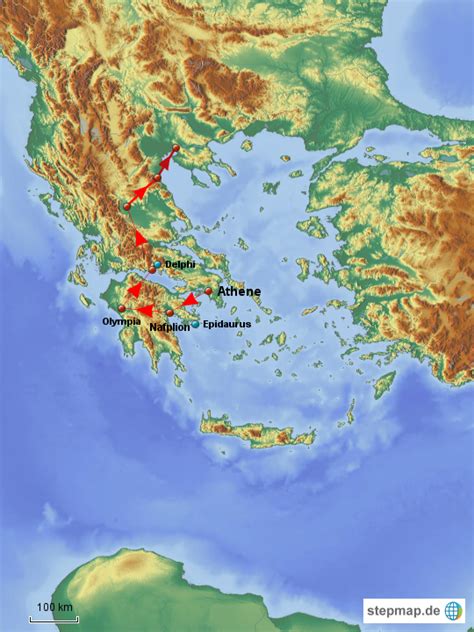 Stepmap Griechenland Version Landkarte F R Griechenland