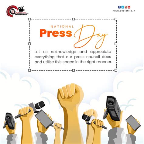 National Press Day Beat Of Life Entertainment