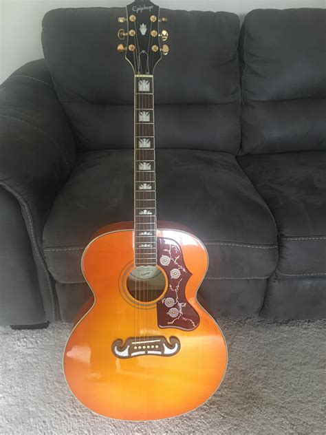 Ngd Epiphone J 200 Acoustic Electric Heritage Cherry Sweetwater Exclusive The Acoustic