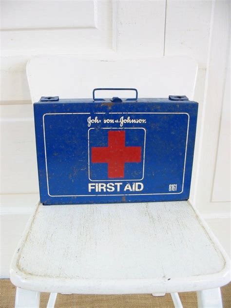 Vintage First Aid Kit First Aid Case Box Vintage Metal Etsy Vintage