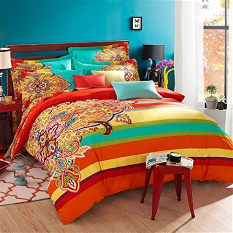 Fadfay Home Textile Boho Style Bedding Set Boho Duvet Cover Set