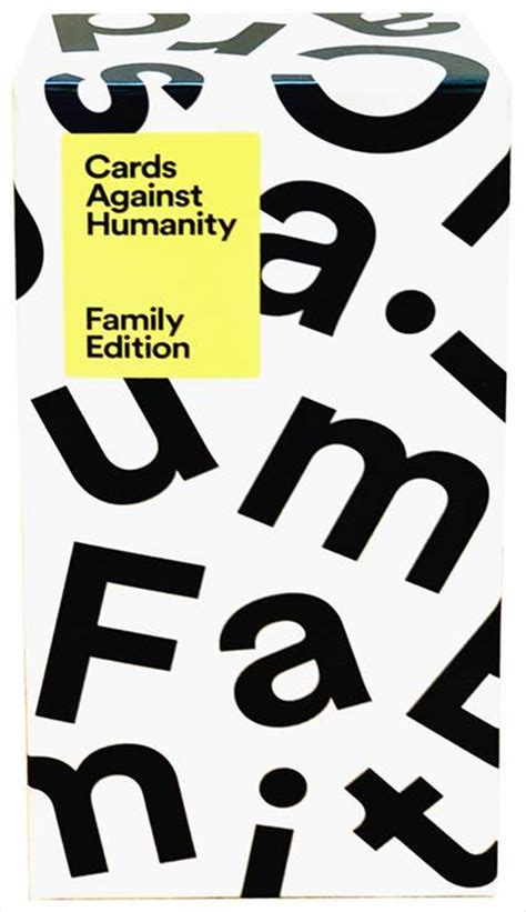 It's played using a console and each player uses their my family loves fibbage. Cards Against Humanity Family Edition, Card Game | Sanity