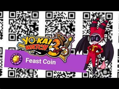Yo Kai Watch 3 Feast Coin Qr Codes Feast Coin Qr Codes For Yo Kai