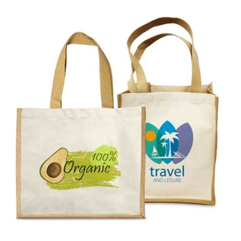 Custom Printed Jute Bags With Cotton Sides Online Printing Services