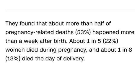 Longtime🤓firsttime👩‍💻 On Twitter Clarification 1 In 5 Of Pregnancy Related Deaths Occurred