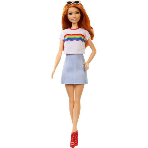 Muñeca Barbie Fashionistacuerpo Original Con Camiseta Rainbow Itengo