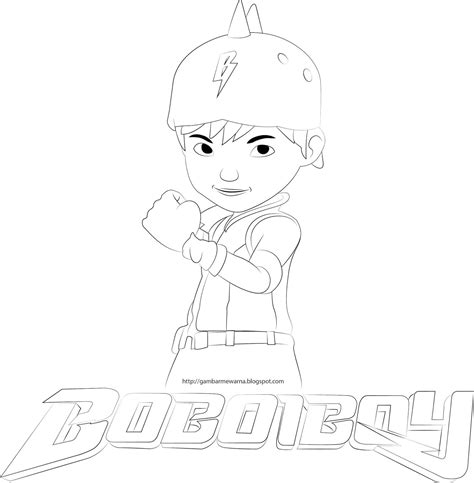 Detail Gambar Mewarnai Boboiboy Galaxy Koleksi Nomer 23