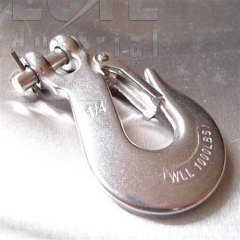 Stainless Steel Clevis Type Sling Hook With Safety Catch Aisi 316