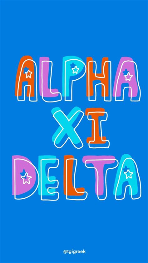 Alpha Xi Delta Phone Background Outline Free Phone Backgrounds