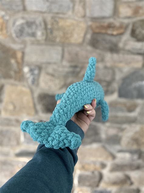 Crochet Dolphin Dolphin Doll Cute Dolphin Theresas Etsy
