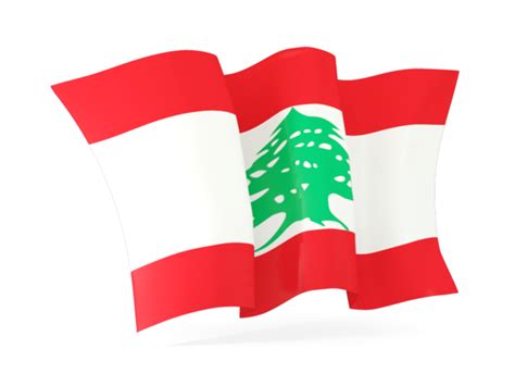 Waving Flag Illustration Of Flag Of Lebanon