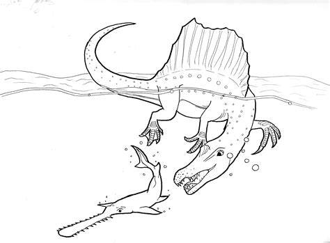 Spinosaurus Coloring Pages To Print Coloring Pages