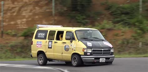Youtuber Drifts Tuned Dodge Vans In Japan