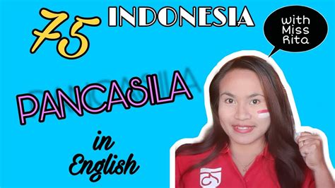 Pancasila In English Celebration Of Independence Day Of Indonesia